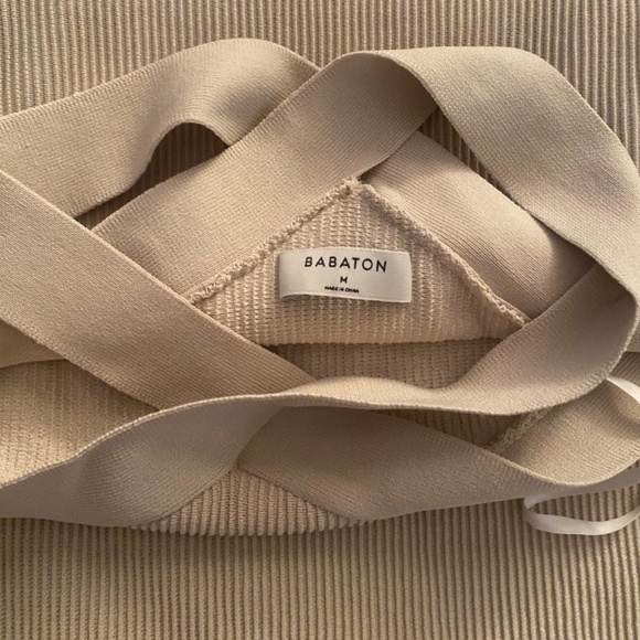 ARITZIA BABATON: Sculpt Knit Criss Cross Dress - Picture 2 of 5